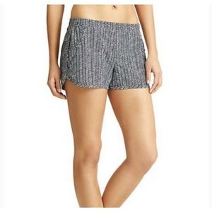 Athleta Navy Blue Herringbone Tropic Stellar Athletic Running Shorts